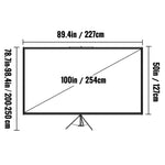 CinemaSphere™ 100 Pantalla Premium de Proyección 4K de 100