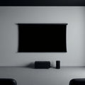 Pantalla negra de proyección 120 pulgadas